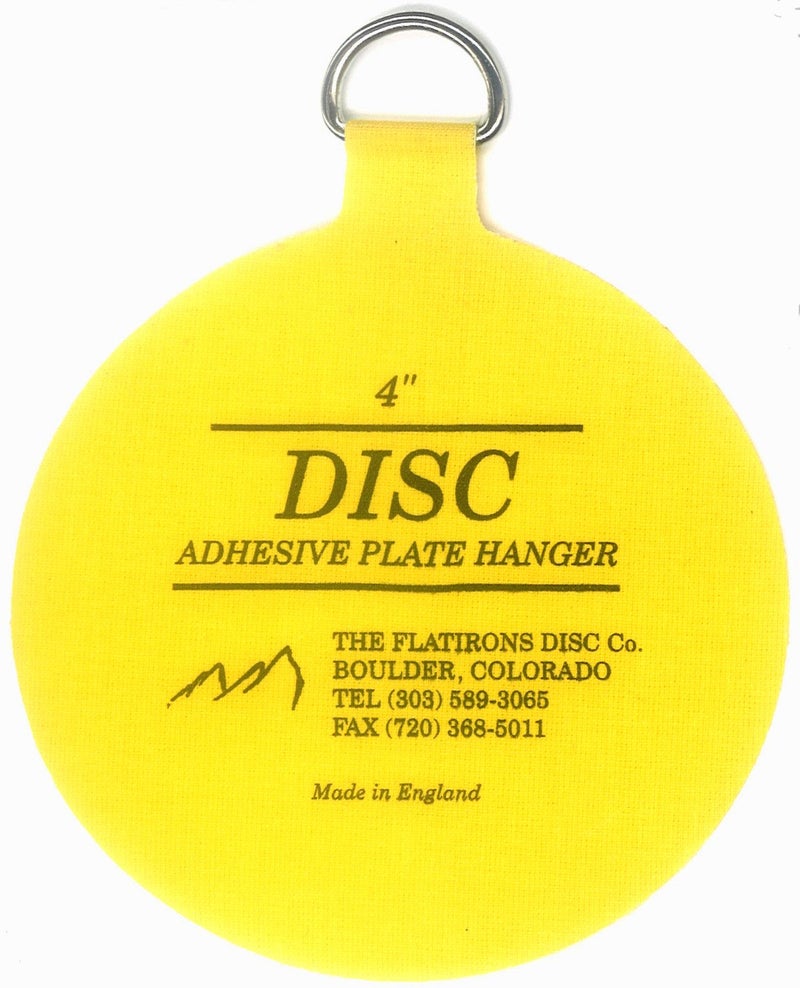 Disc مجموعة شماعات أطباق كبيرة لاصقة على شكل قرص إنجليزي غير مرئي (شماعات مقاس 4-4 بوصات) - Image 2